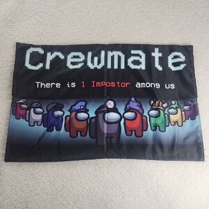 Among Us "Crewmate" Graphic Pillowcase- Multicolor